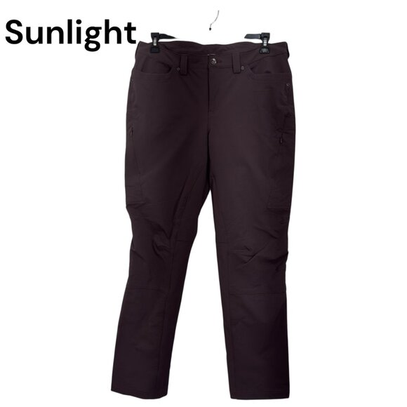 Duluth Trading Women Cargo Pants 14 X 31 Nylon Spandex Hiking Outdoor Travel - Picture 1 of 13